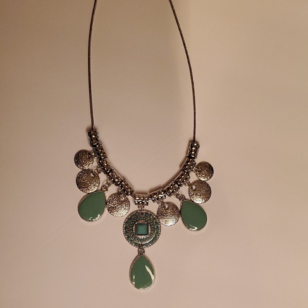 Green Statement Necklace